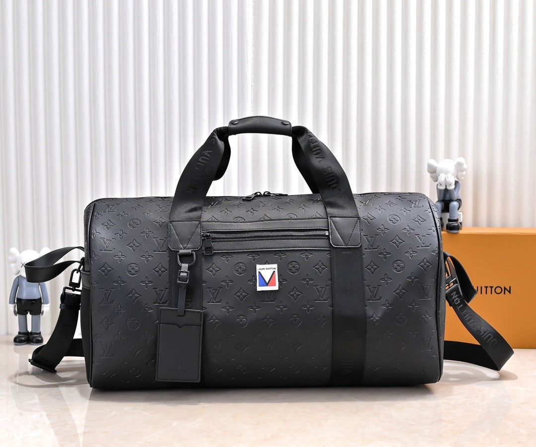 Duffle Black Embossed