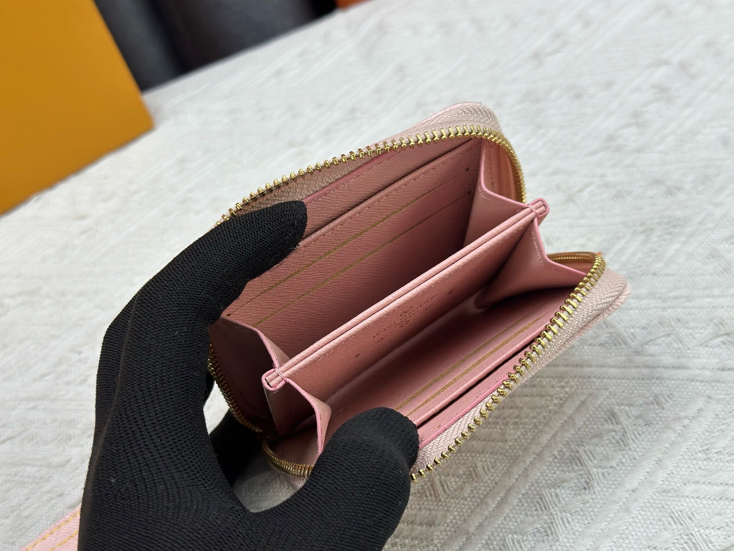 Pink Denim Small Wallet
