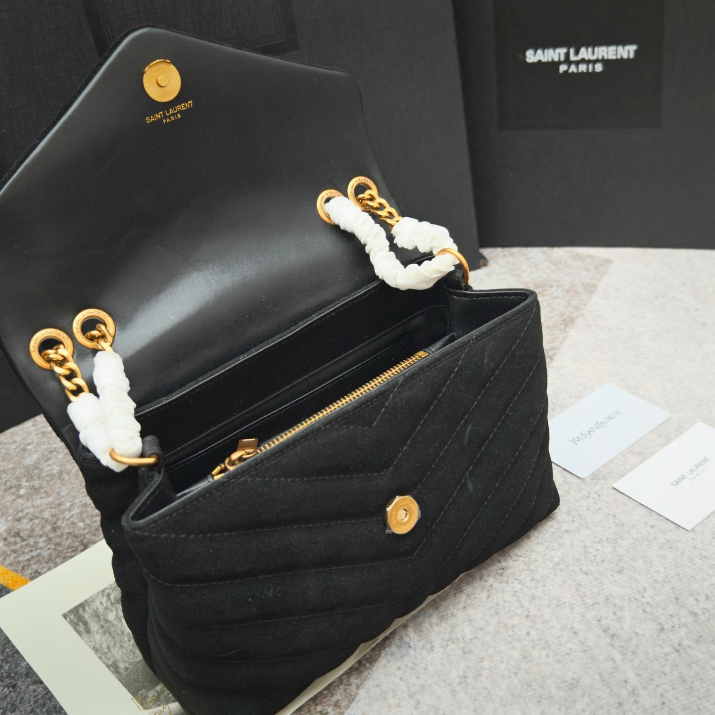 Black Velvet Shoulder Bag