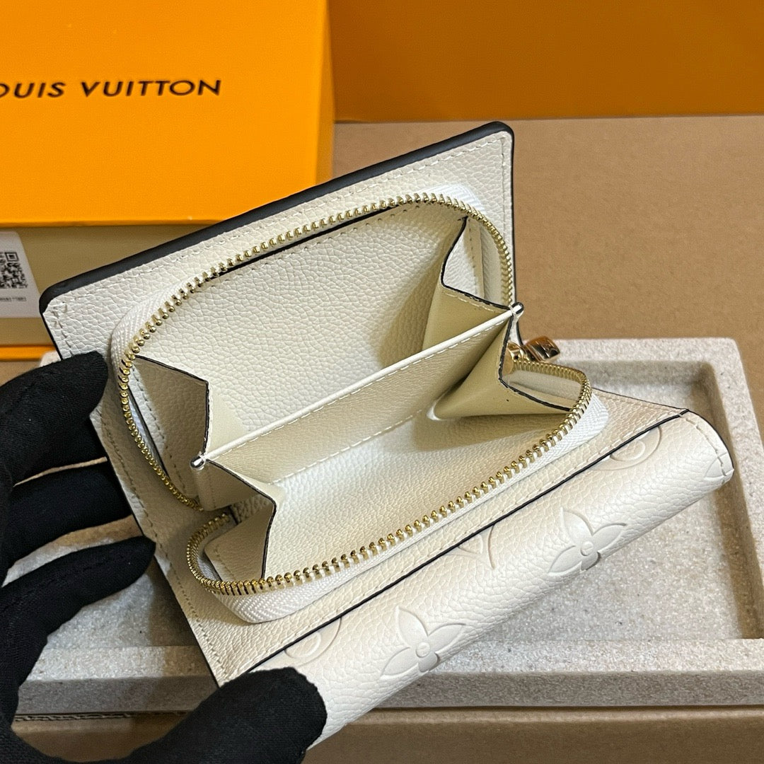 White Embossed Wallet