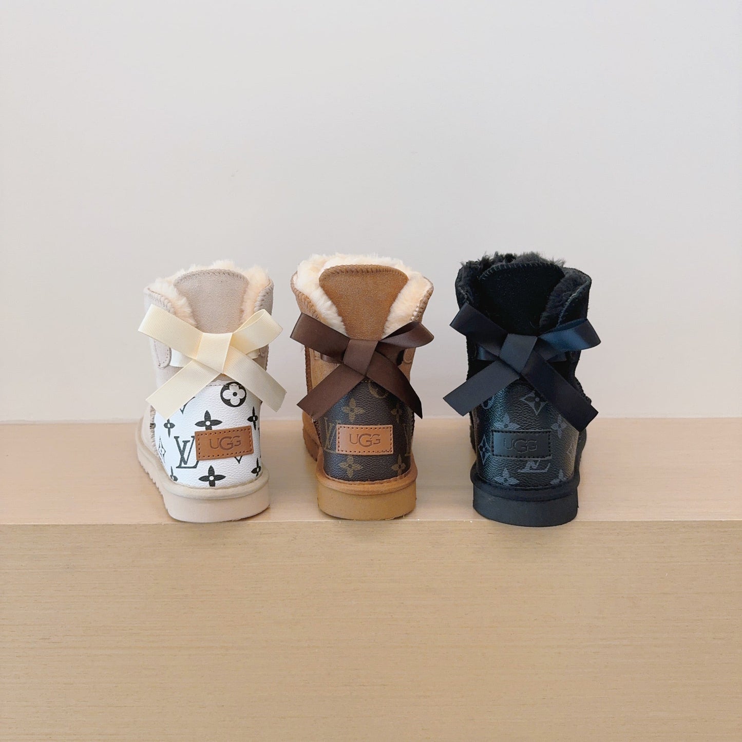 Brown Mono Print Boots