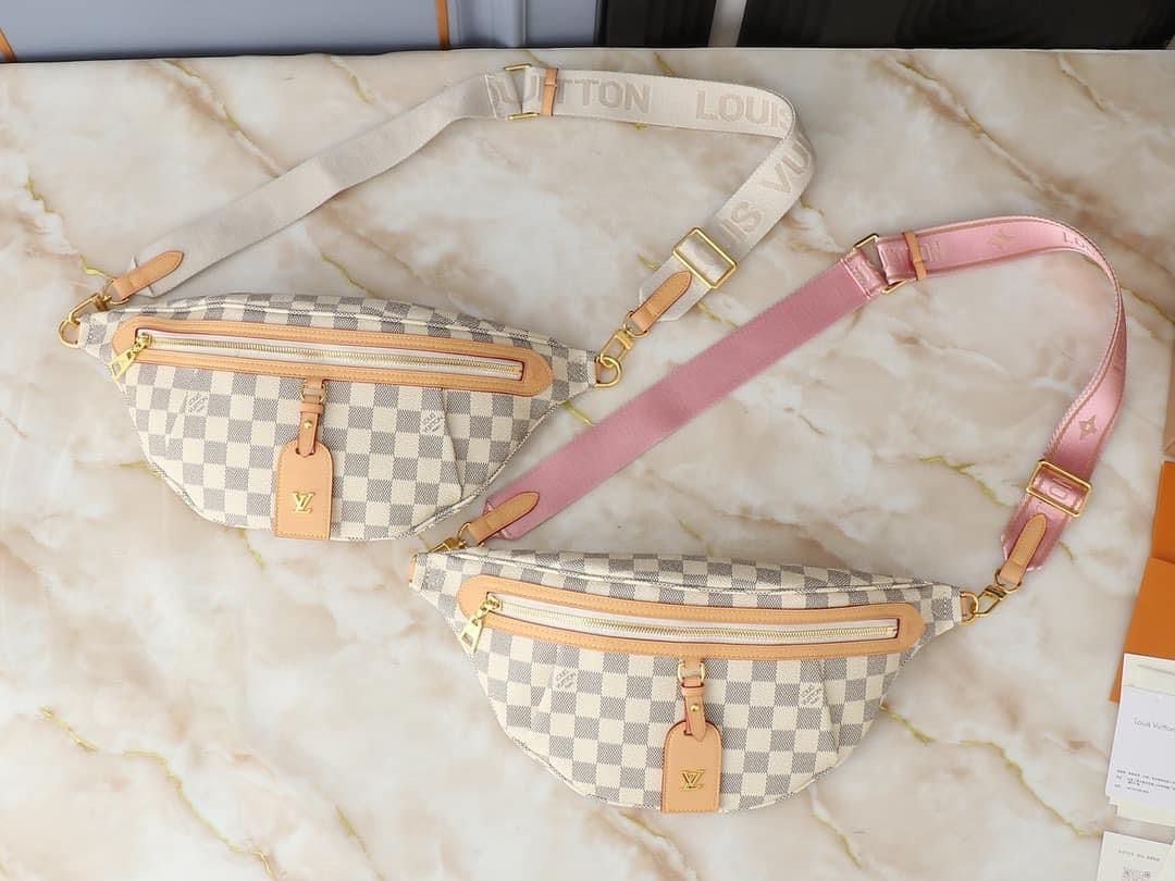 White Grid Fanny
