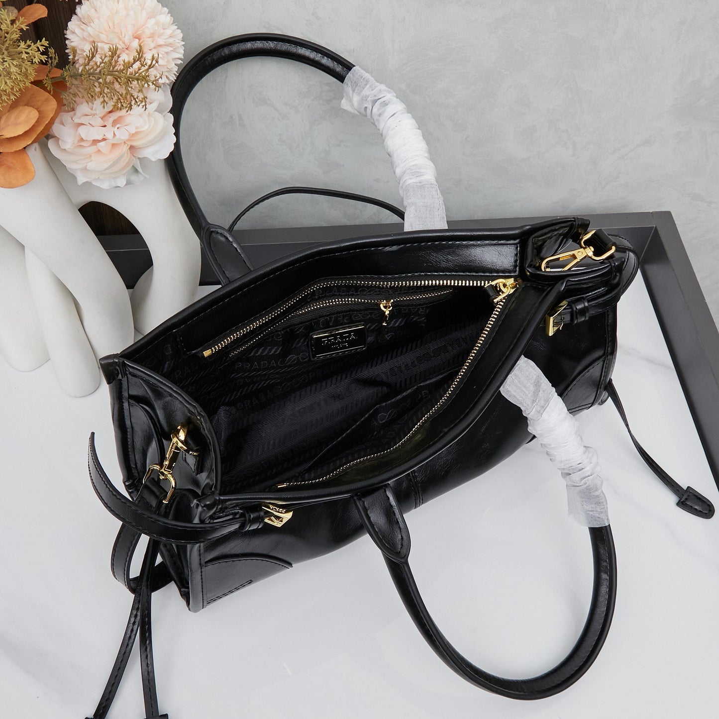 Black Leather Purse