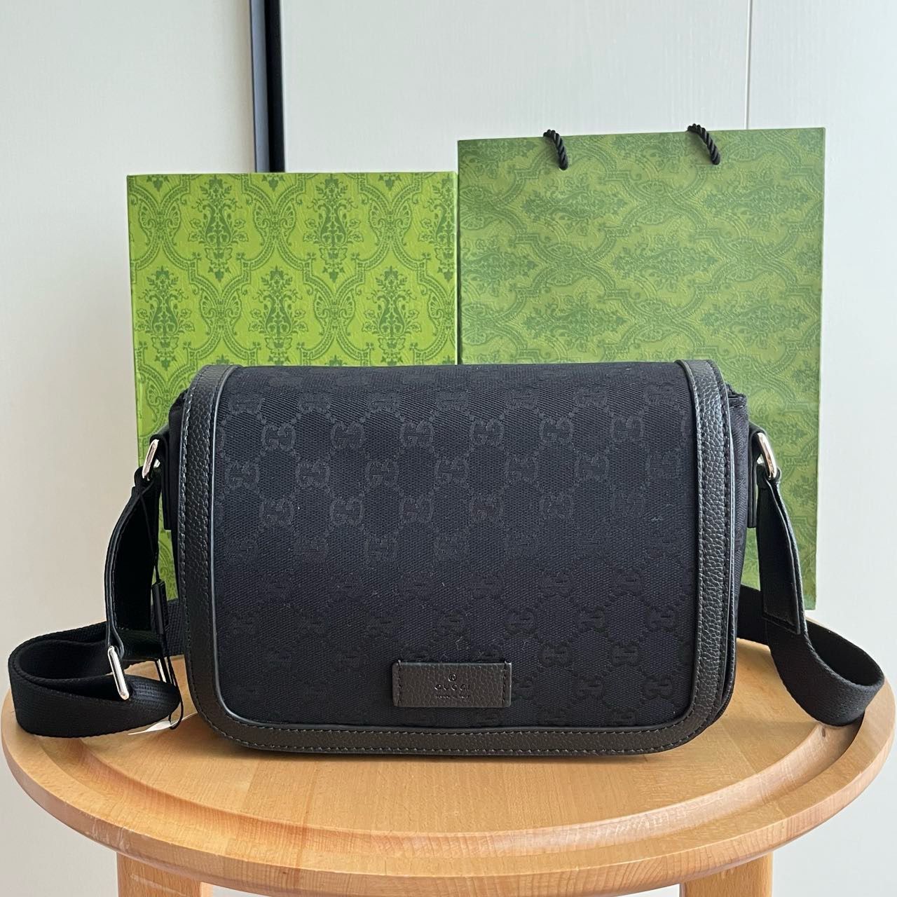 Black Print Crossbody