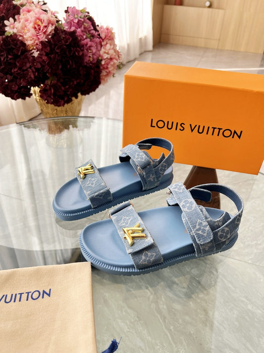 Blue Denim Dad Sandals