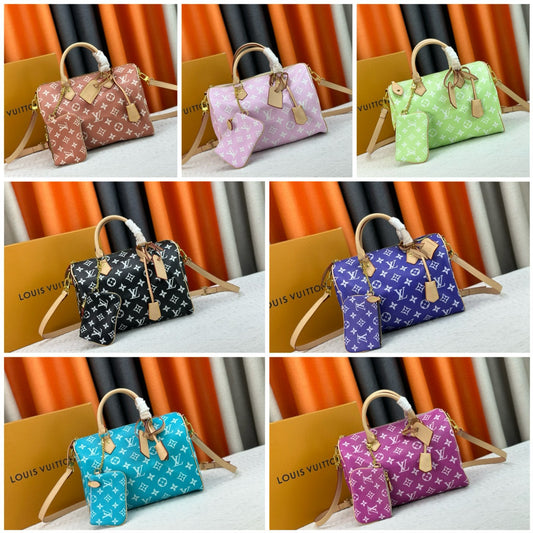 Leather Speedy with pouch