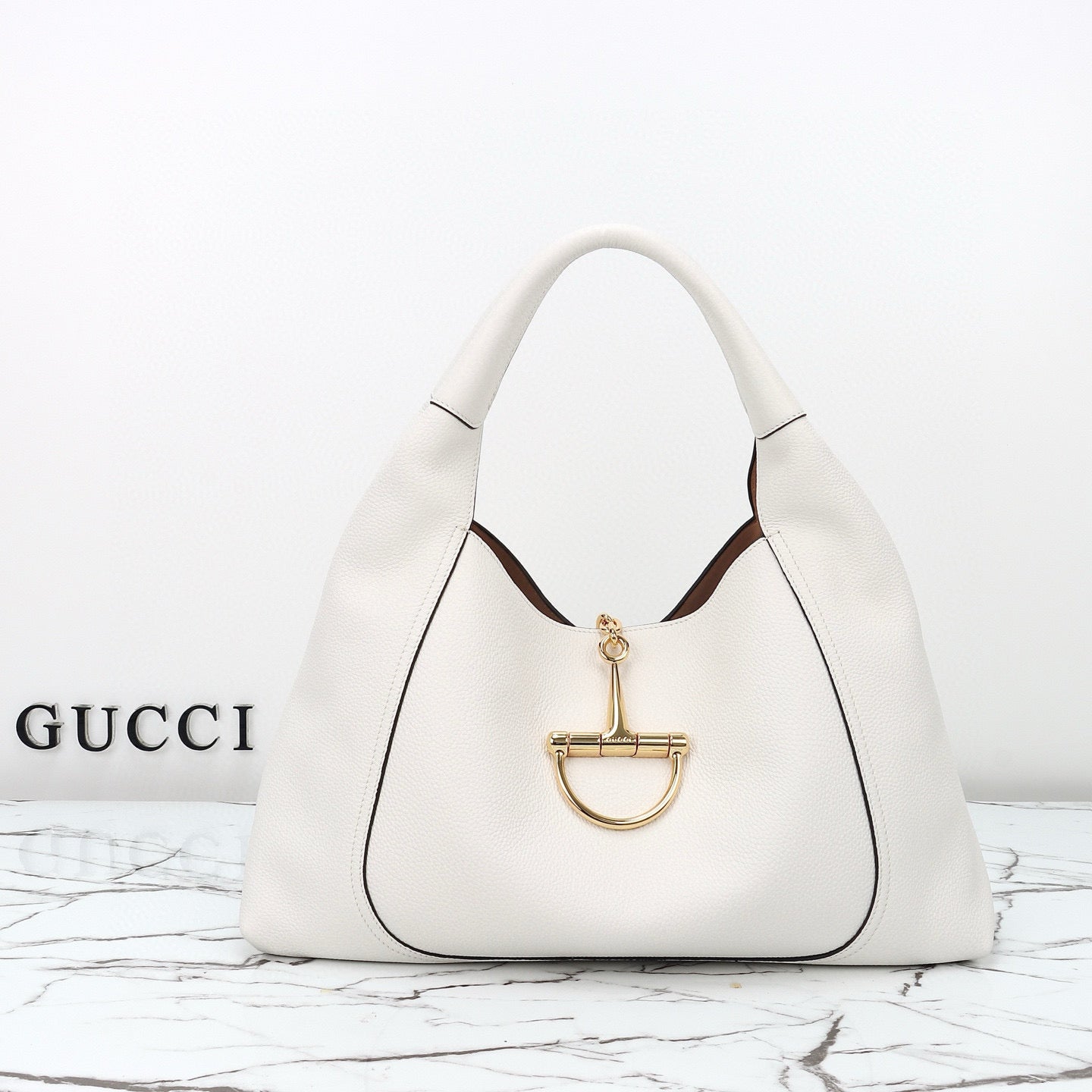 White Softbit Maxi Shoulder Bag