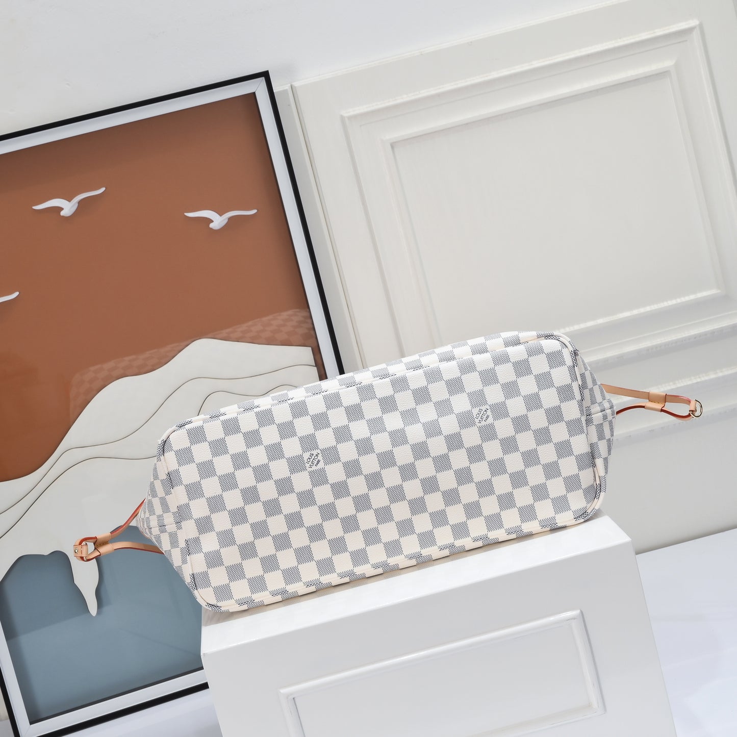 White Grid GM Neverfull
