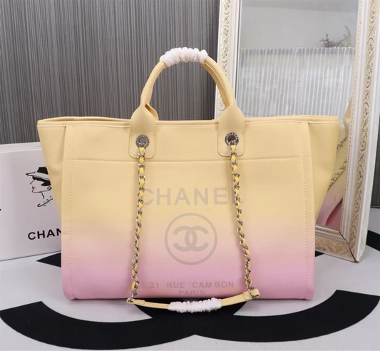 Pink and Yellow Ombre Shoulder Bag