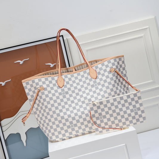 White Grid GM Neverfull