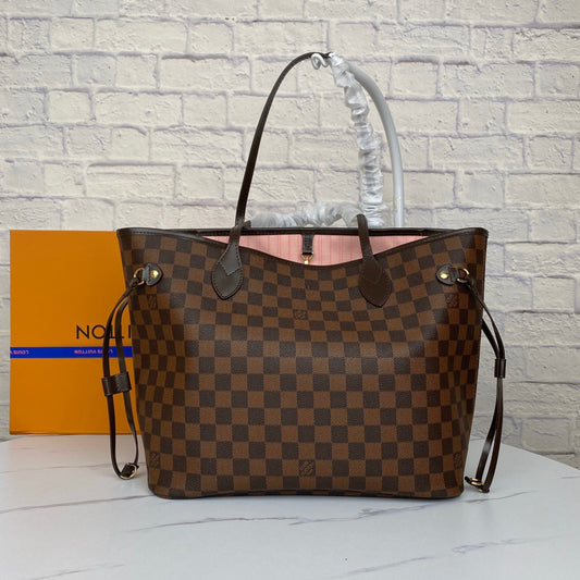 Brown Grid Pink Interior