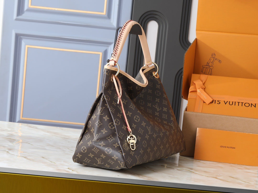 Brown Mono Artsy Bag