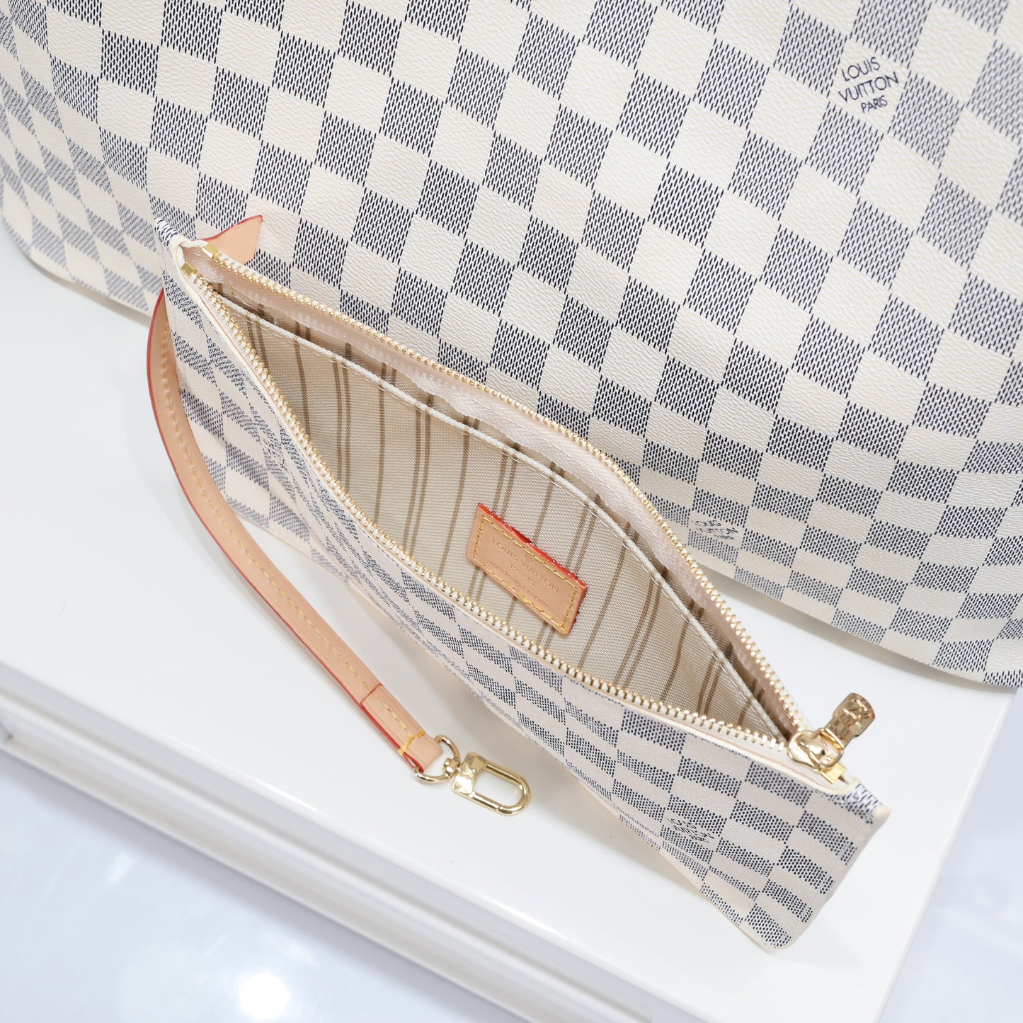 White Grid GM Neverfull