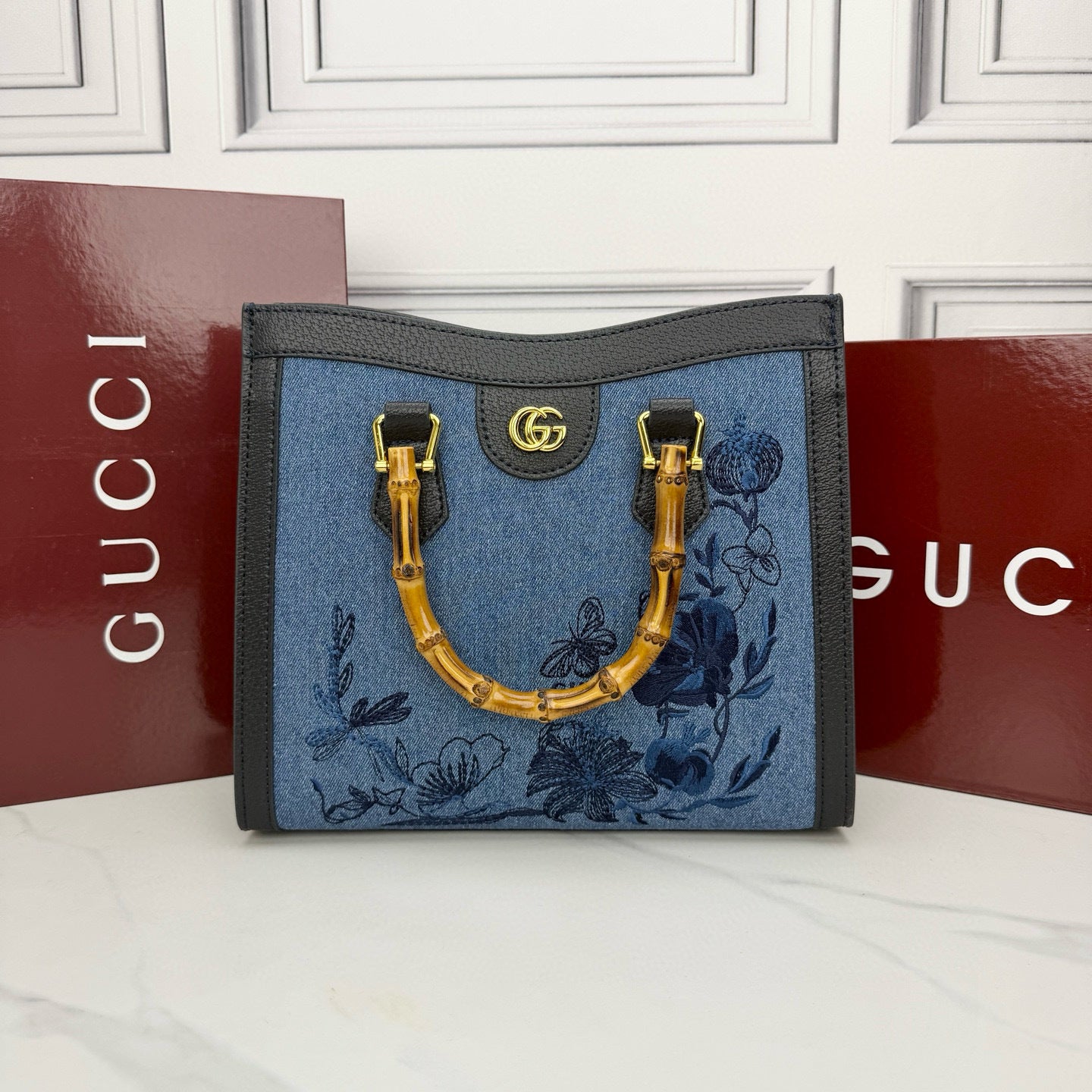 Wood Handle Handbag