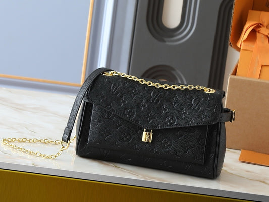 Black Embossed Crossbody