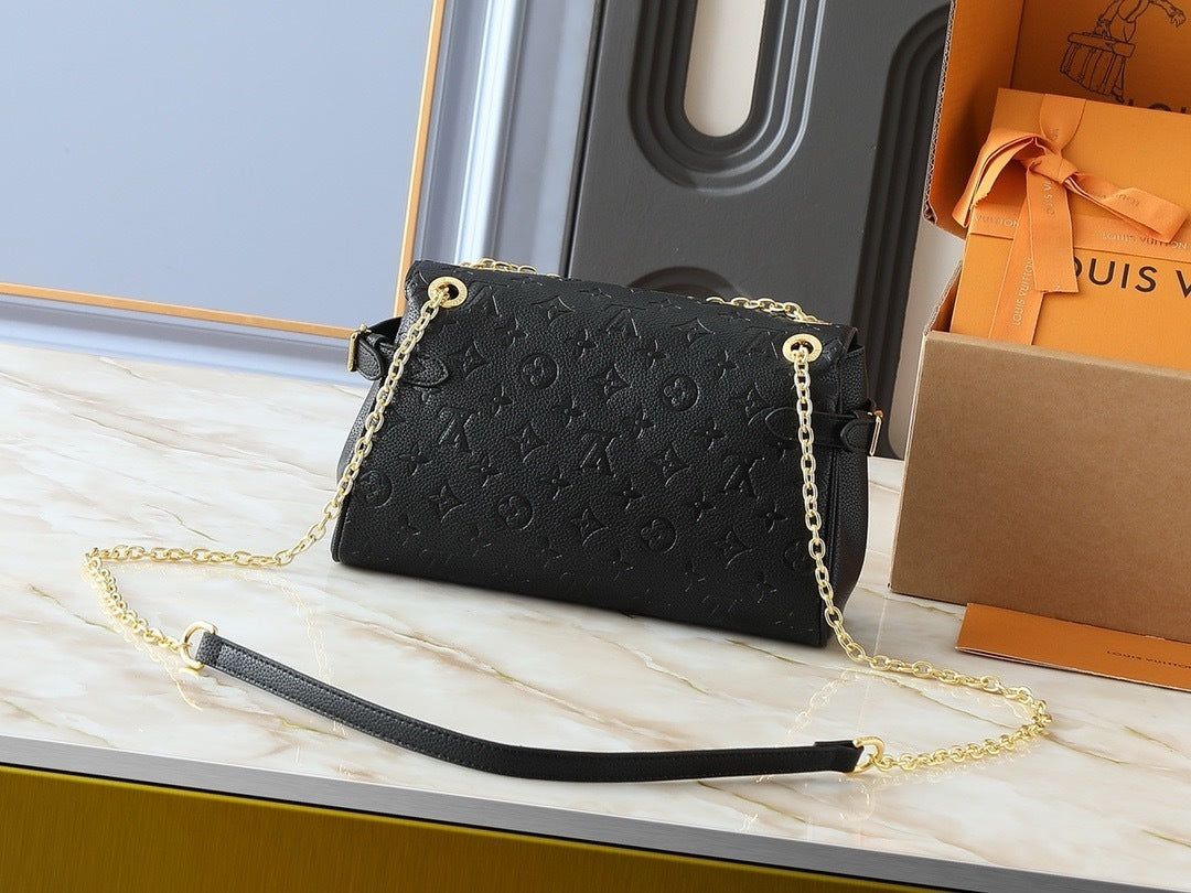 Black Embossed Crossbody
