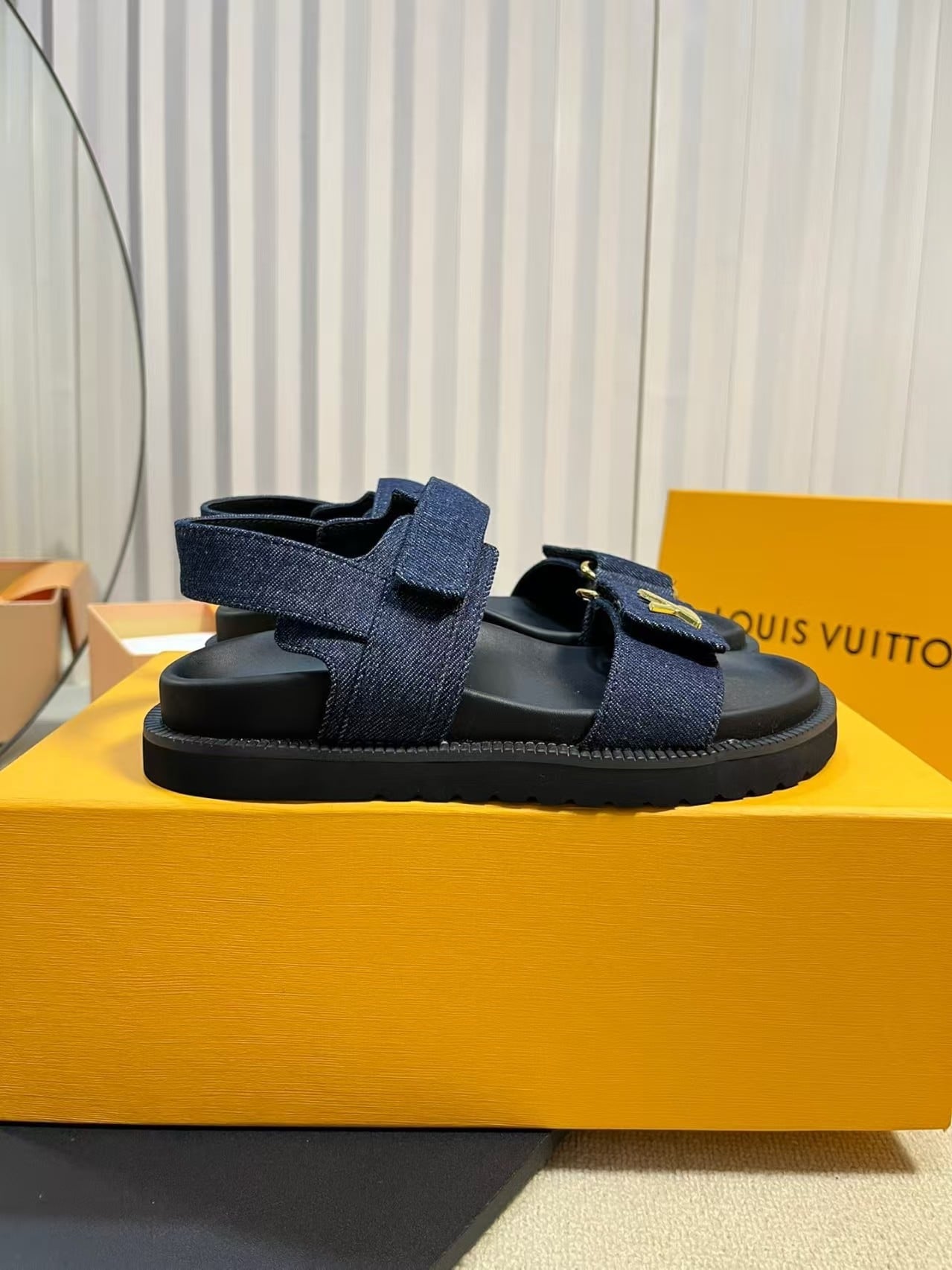Dark Denim Sandals