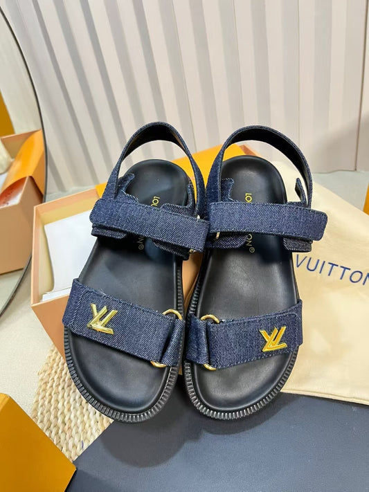 Dark Denim Sandals