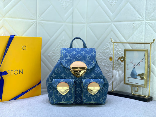 Denim Backpack