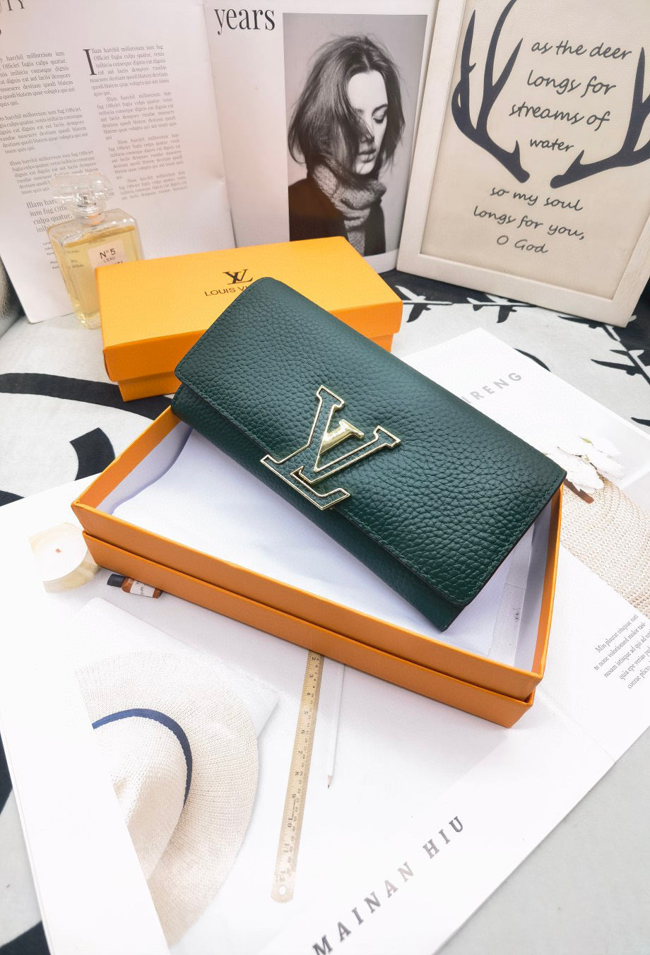 Dark Green Large Wallet