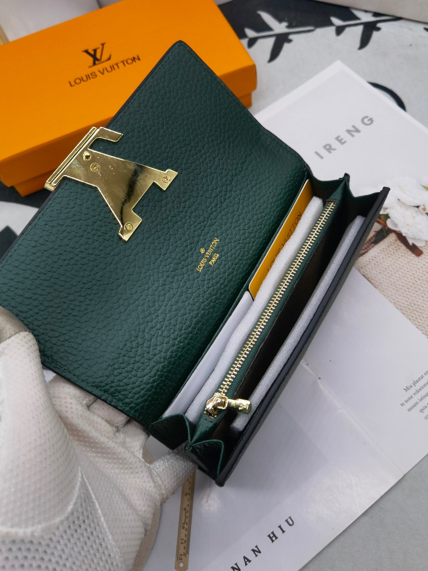 Dark Green Large Wallet