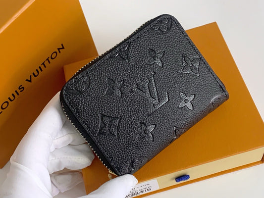 Small Black Embossed wallet