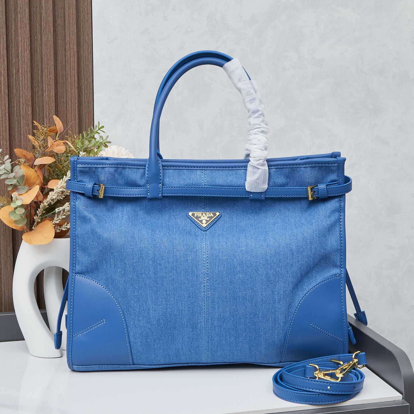 Denim P Tote