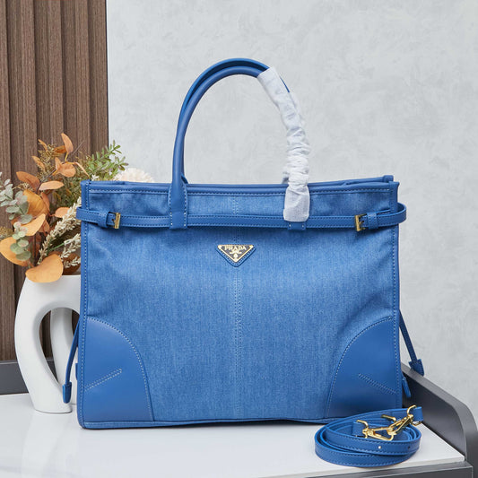 Denim P Tote