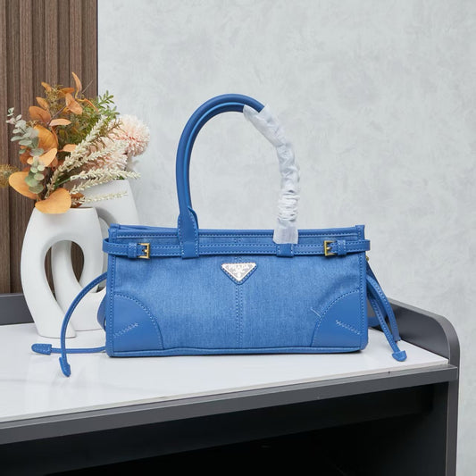 Denim P Tote Small