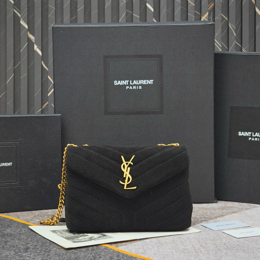 Black Velvet Shoulder Bag