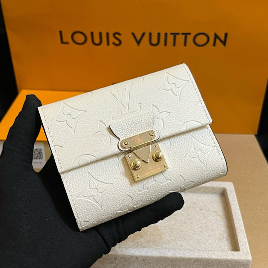 White Embossed Wallet