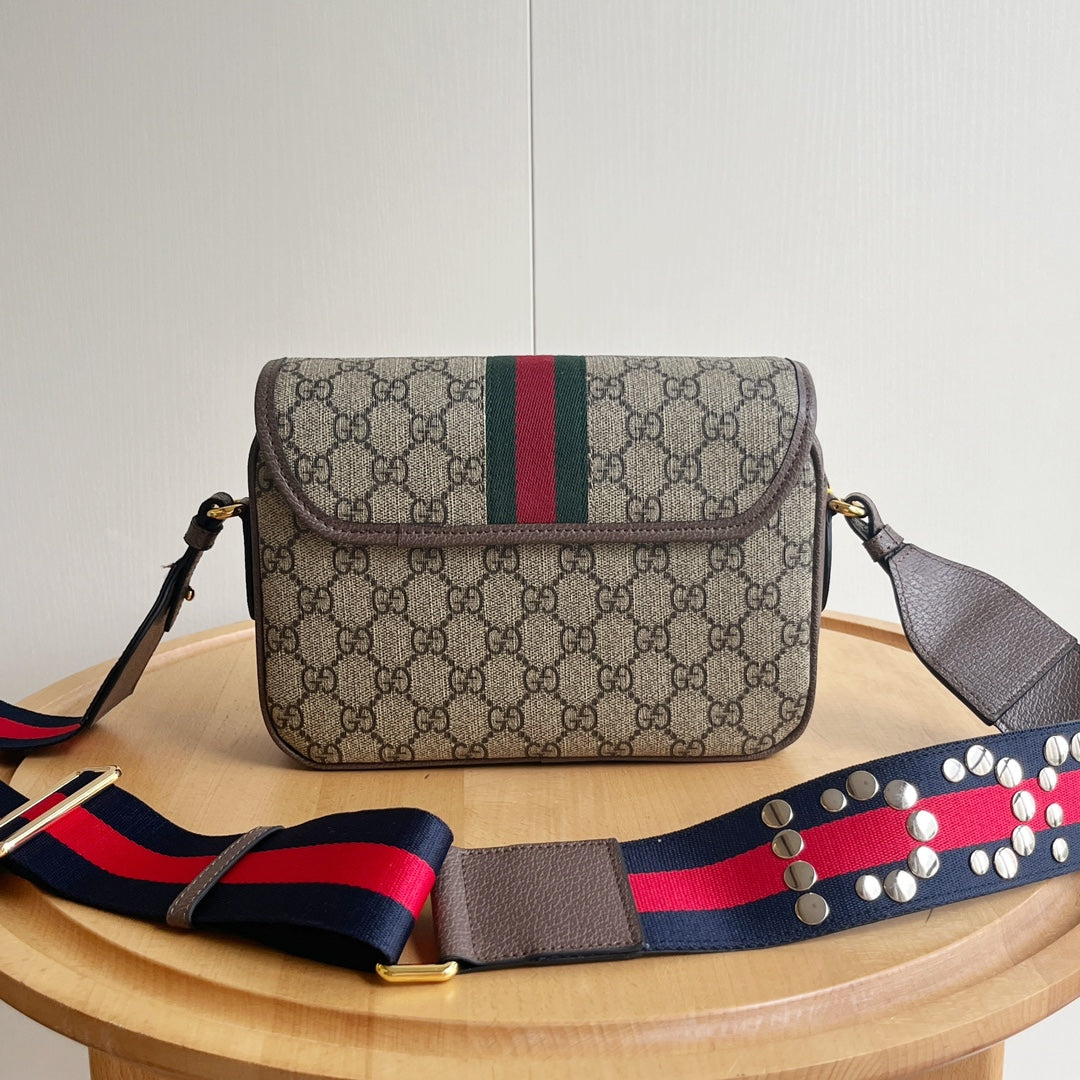 Classic Print Flap Crossbody