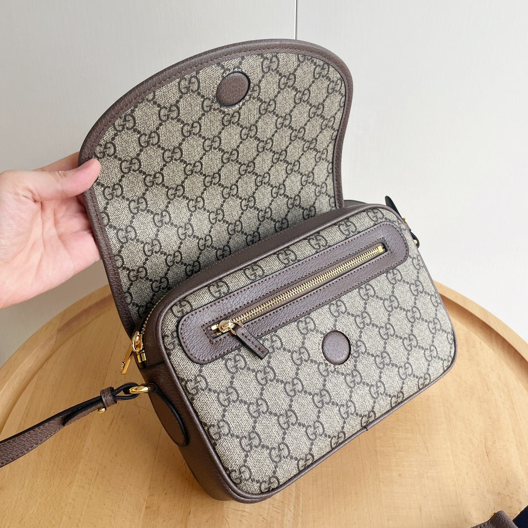 Classic Print Flap Crossbody