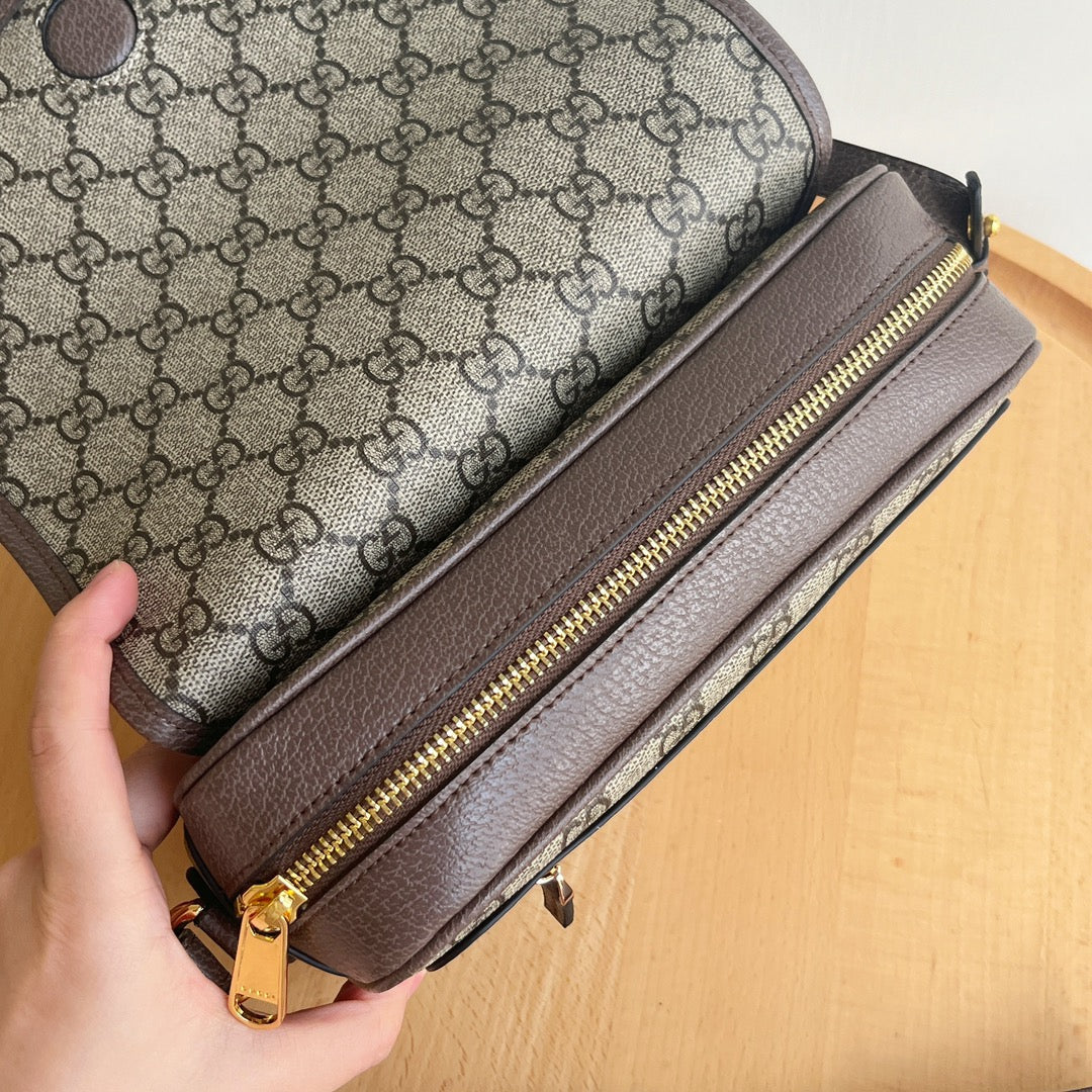 Classic Print Flap Crossbody