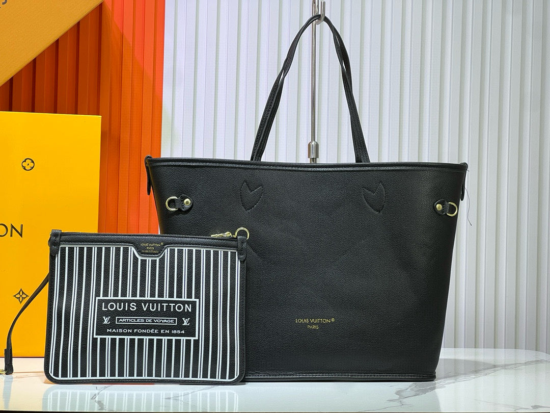 Black Mono Inside Out Tote Bag